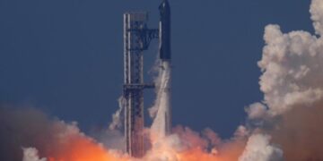 SpaceX launches its biggest, most beefed-up Starship yet on a test flight