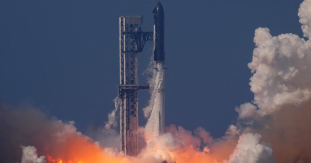SpaceX launches its biggest, most beefed-up Starship yet on a test flight