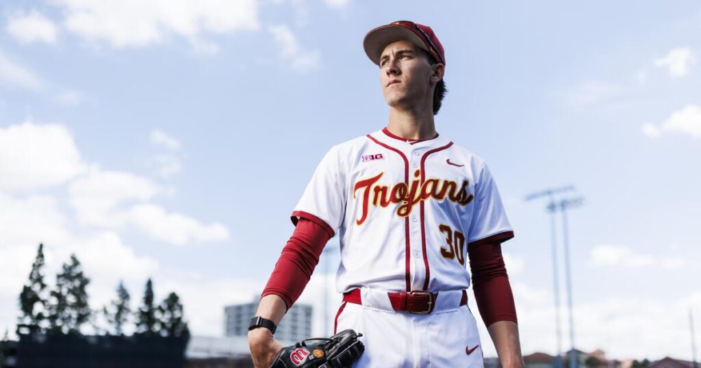 USC ace Mason Edwards brings joy to the mound as he leads Trojans into NCAA regionals