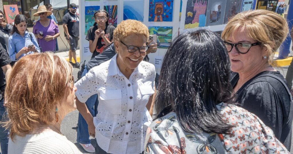 L.A.’s top mayoral candidates fan out across the city making final case to voters