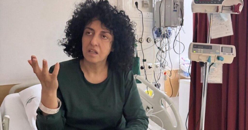 Iranian Nobel laureate Narges Mohammadi is transferred to a Tehran hospital, her foundation says