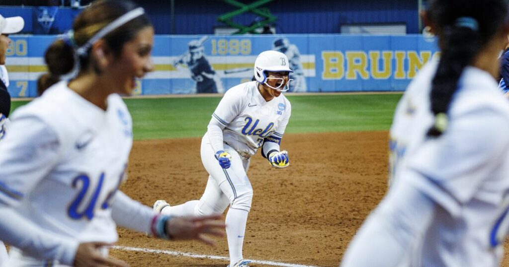 UCLA softball bats catch fire, Bruins roll to super regional win over UCF