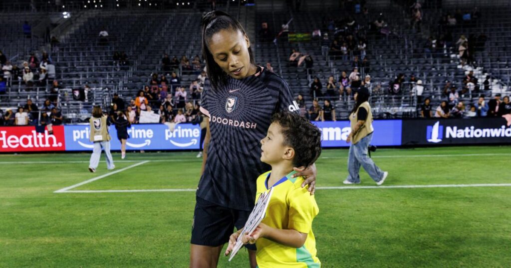 After years of playing through tears, Angel City players are grateful team supports moms