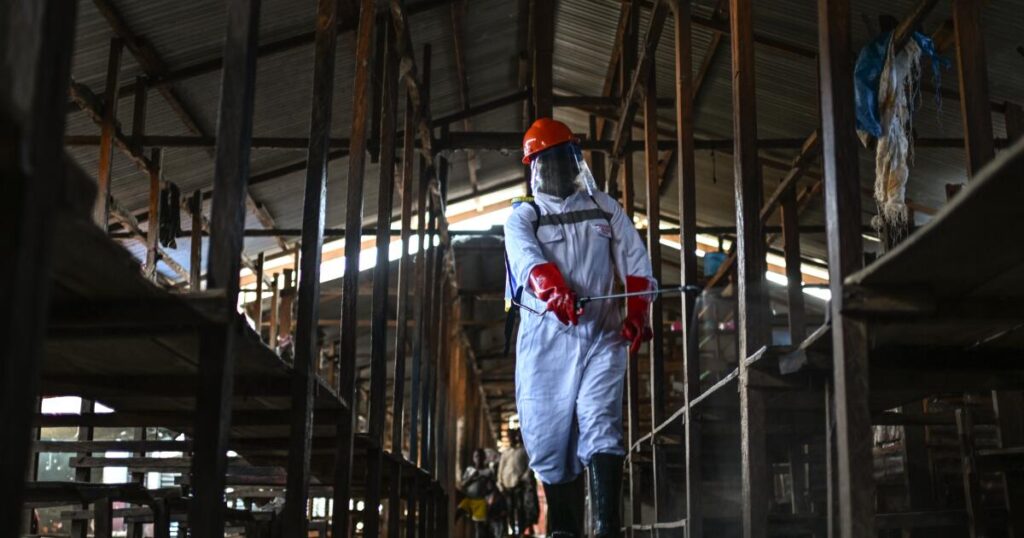 A second Ebola treatment center is set ablaze in eastern Congo; 18 patients flee