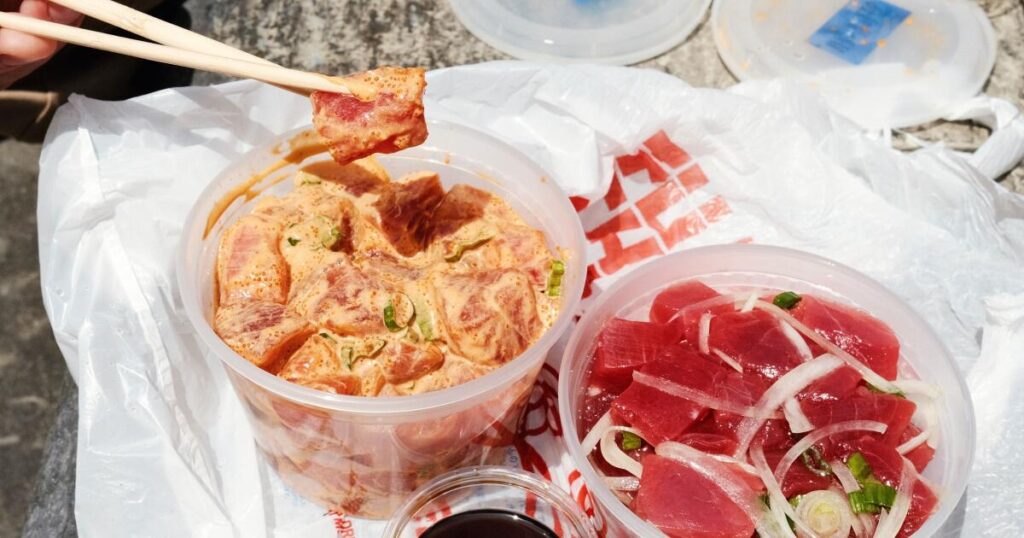 Find some of L.A.’s best new poke in a Koreatown parking lot