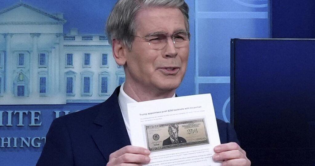 Treasury Secretary Bessent confirms limited steps toward a $250 bill featuring Donald Trump