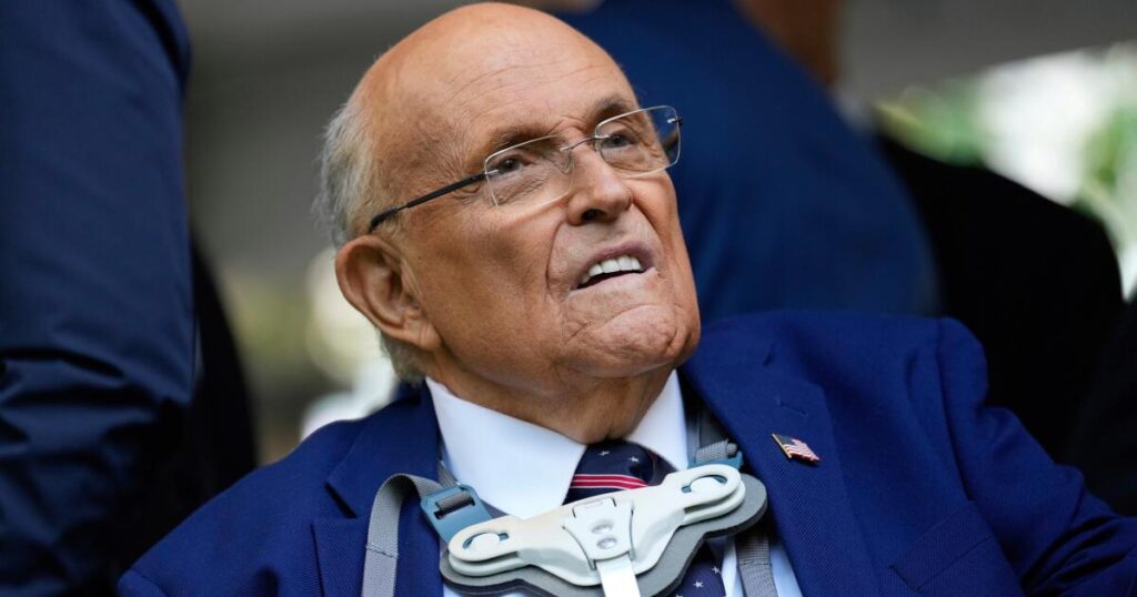 Giuliani is breathing on his own while hospitalized with pneumonia, spokesperson says