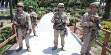 While ICE cracked down on L.A. protests, Marines were told to use force as ‘last resort’