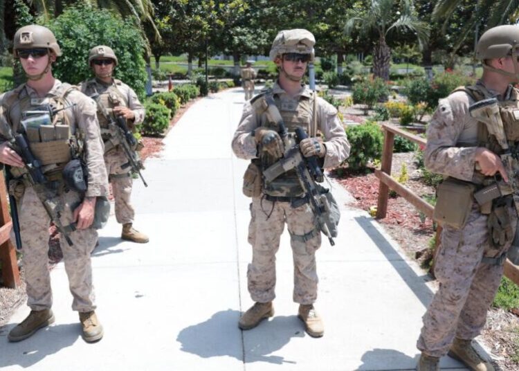 While ICE cracked down on L.A. protests, Marines were told to use force as ‘last resort’