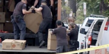 Truckloads of illegal fireworks found in South L.A., prompting evacuations