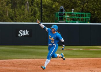 UCLA senior Megan Grant breaks NCAA home-run record but Bruins fall in Big Ten title game