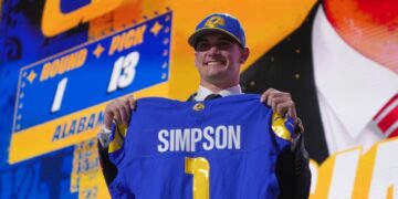 Ty Simpson says he didn’t notice criticism Rams received for drafting him