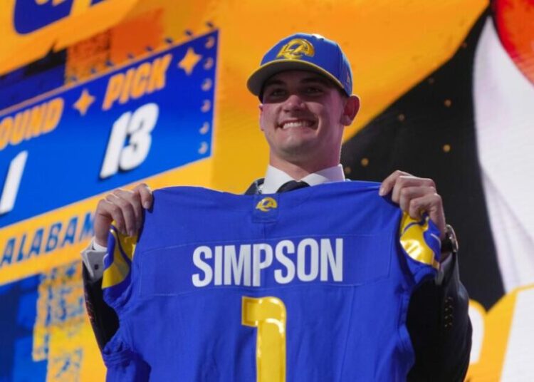 Ty Simpson says he didn’t notice criticism Rams received for drafting him