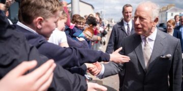Seagull splatters King Charles III during Northern Ireland visit
