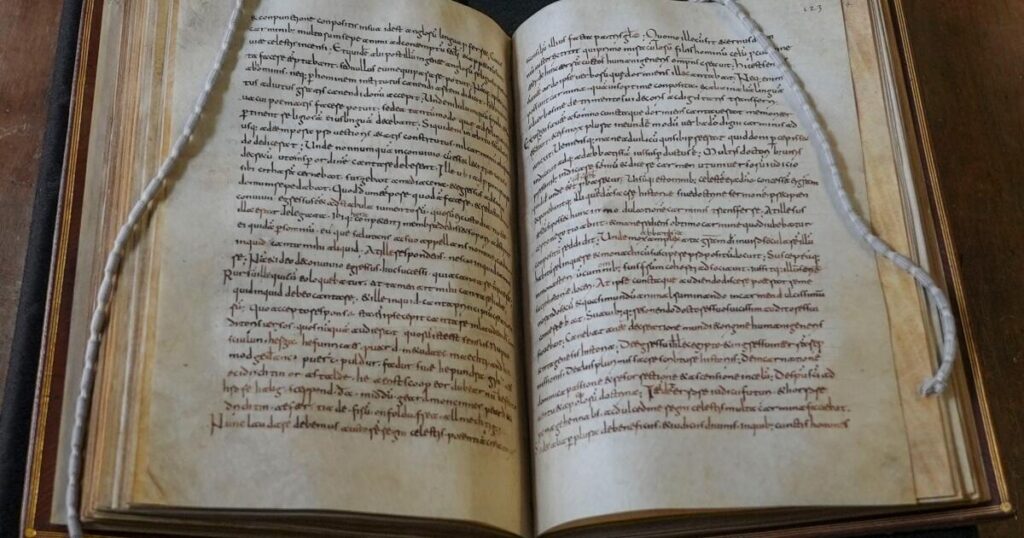 Researchers stunned by a forgotten medieval book in Rome hiding the oldest English poem