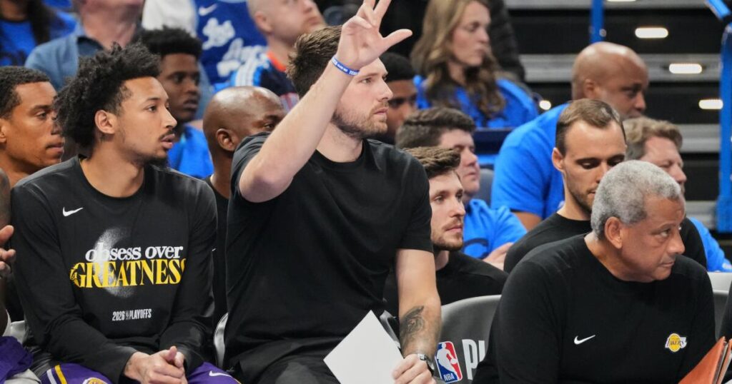 Lakers hurting for Luka Doncic as offensive slump continues in Game 1 against Thunder