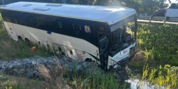 Bus hits cars in Virginia, killing 5 people and injuring 34, state police say