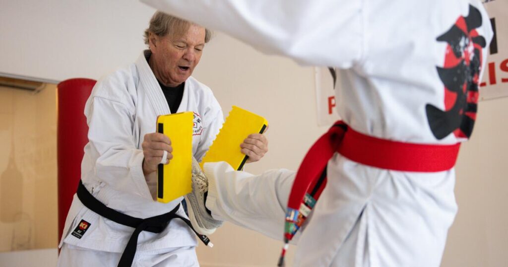 The sensei is back. A beloved dojo owner returns to fire-ravaged Pacific Palisades