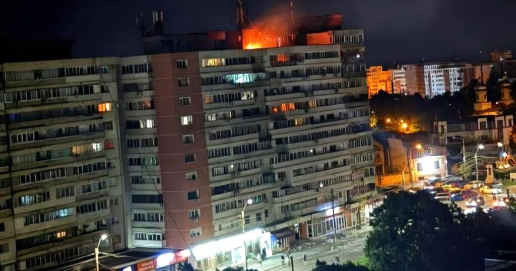 Russian drone targeting Ukraine goes astray, crashes into apartment building in NATO member Romania