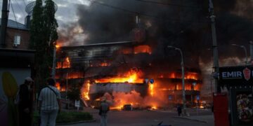 Russia uses hypersonic missile in a mass attack on Kyiv, Ukraine says