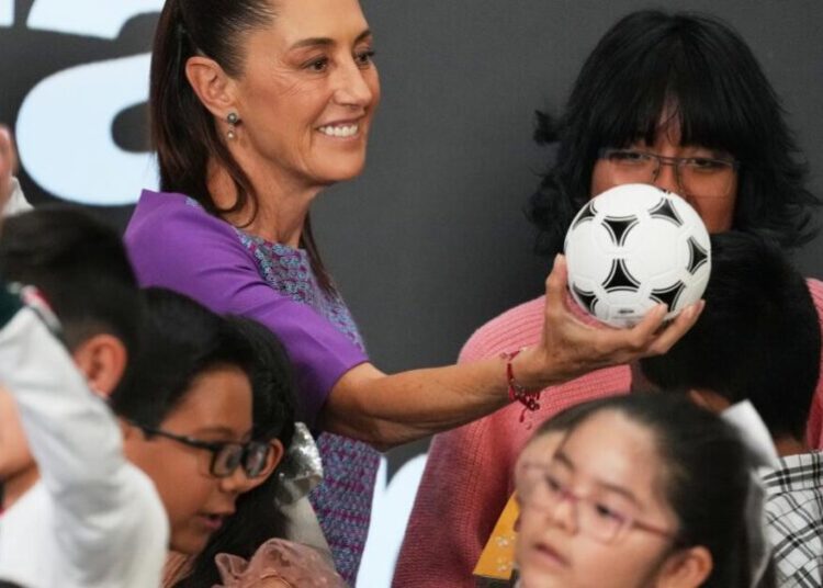 Mexico’s president sees ‘no issue’ with her country hosting Iran’s World Cup team during tournament
