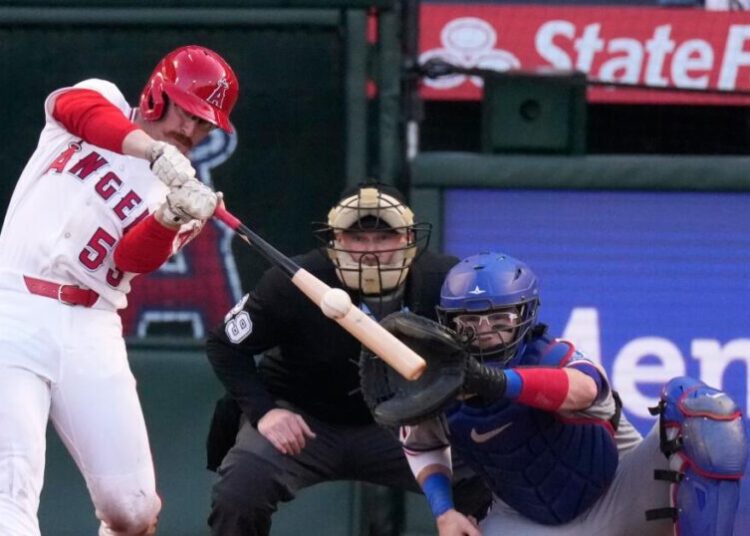 Anaheim native Wade Meckler powers struggling Angels to a win over Rangers in his debut