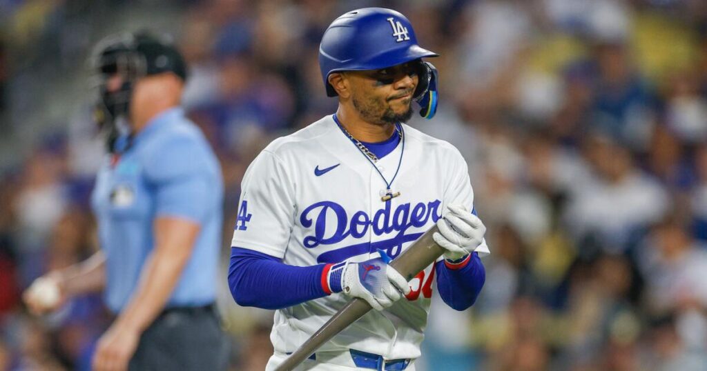 Mookie Betts returns but the Dodgers’ offensive struggles persist in loss to Giants