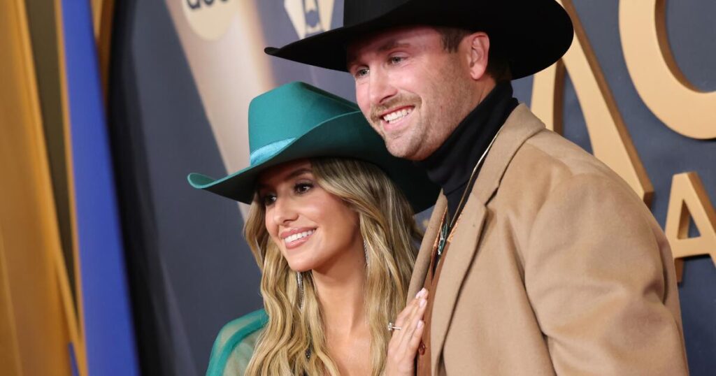 Lainey Wilson marries Devlin ‘Duck’ Hodges by a waterfall after surviving that Stagecoach windstorm