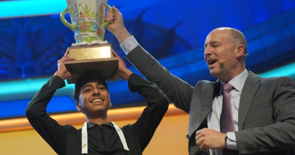 SoCal 14-year-old wins Scripps National Spelling Bee in tense tiebreaker