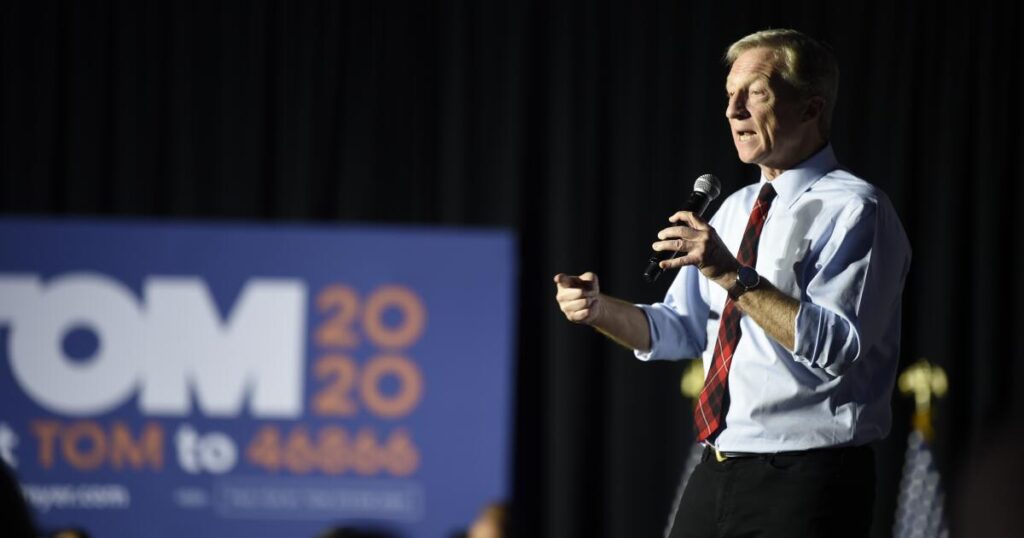 Billionaire Tom Steyer’s $192.4-million self-funded California gubernatorial bid shatters records