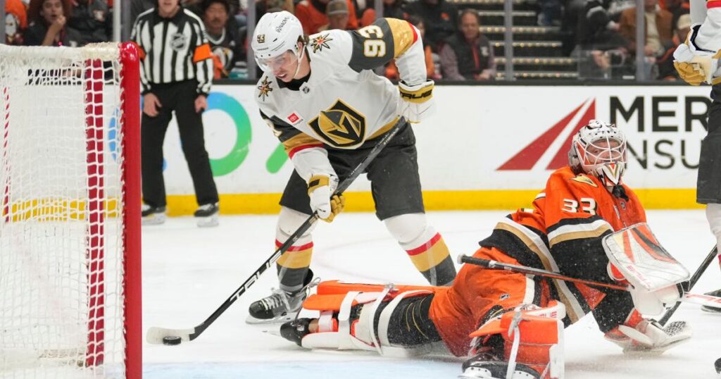 Ducks can’t stop Mitch Marner and Golden Knights in Game 3 loss