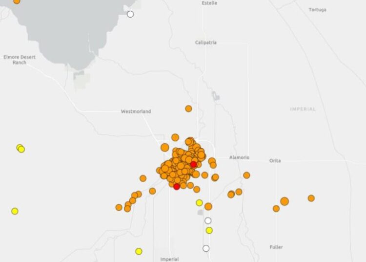 Earthquake swarm shakes Imperial County with 4.7 magnitude quake reported