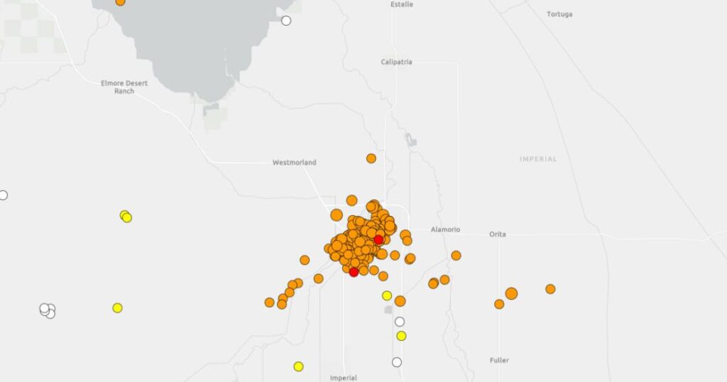 Earthquake swarm shakes Imperial County with 4.7 magnitude quake reported