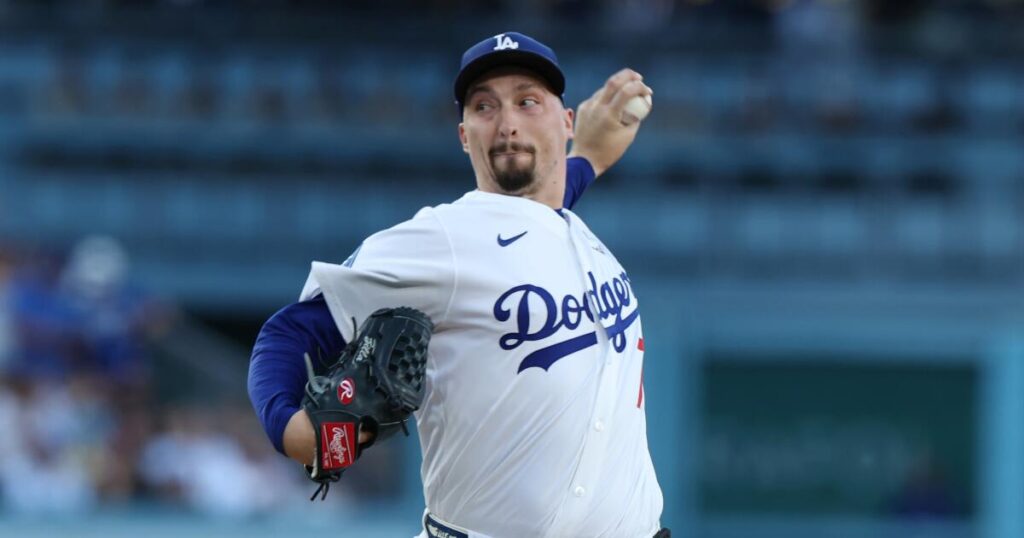 Dodgers put Tyler Glasnow on injured list; Blake Snell set to start Saturday