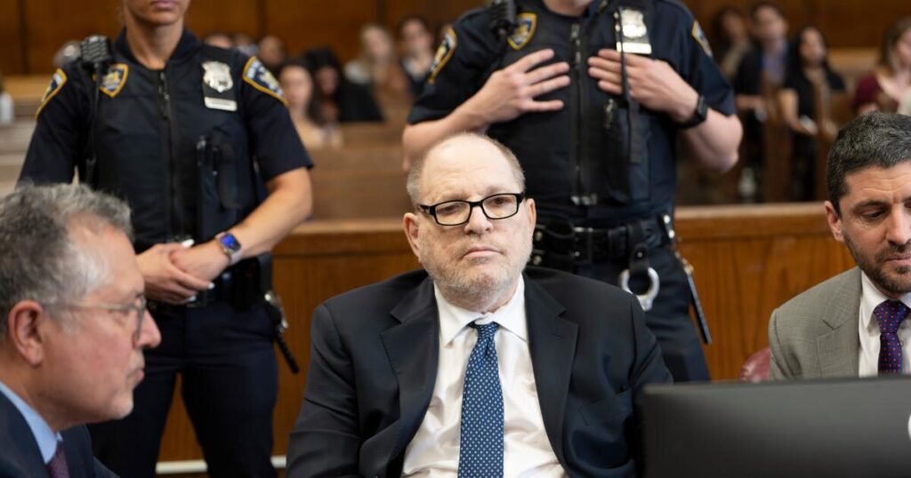 Judge declares mistrial in Harvey Weinstein’s rape retrial after jury deadlocked
