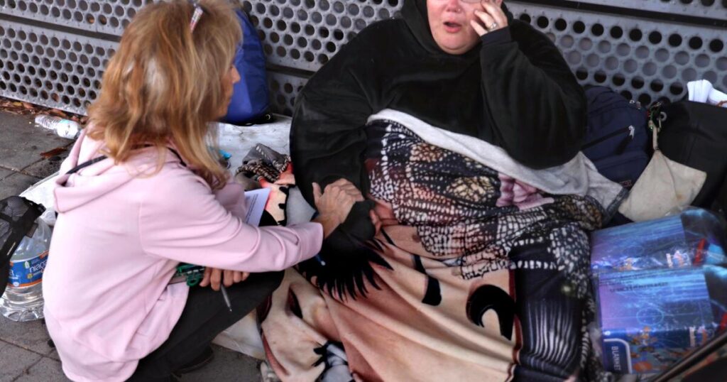 More ‘rough sleepers’ on Hollywood streets as the city removes tents, bringing new challenges