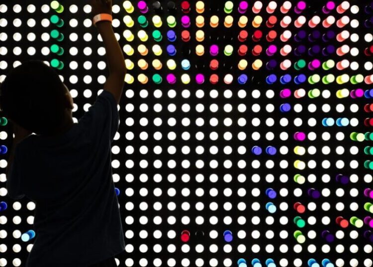 At SoCal newest children’s museum, kids can dig for mammoth bones or face a giant Lite-Brite