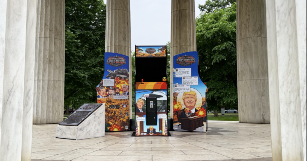 You can order a Diet Coke or bomb Iran in latest anti-Trump protest art
