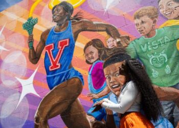 Once a ‘sickly’ child, Olympic medalist Brittany Brown now has a mural at her elementary school