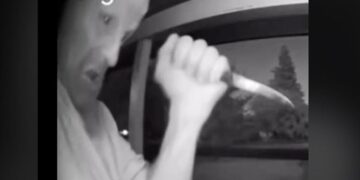 Ring camera footage shows knife-wielding man acting erratically before arrest in Sacramento