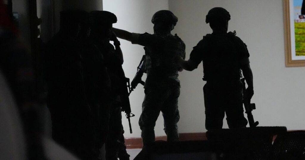 Gunfire breaks out in Philippine Senate where authorities have tried to arrest a senator