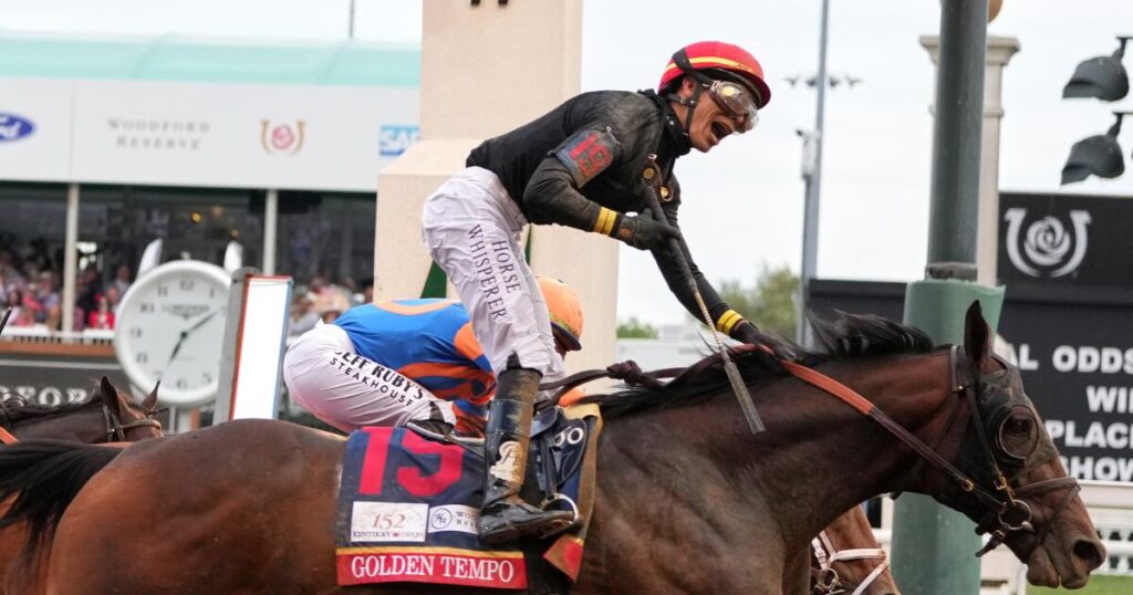 Golden Tempo rally makes Cherie DeVaux first female trainer to win Kentucky Derby