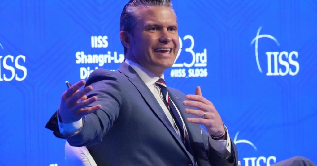 Hegseth tones down warnings about China but says U.S. remains committed to Pacific security