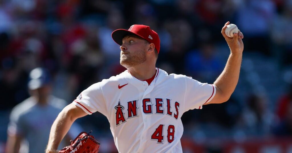 Reid Detmers strikes out 14, Angels score walk-off run on errant throw to sweep Rangers