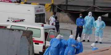 Dozens of passengers left hantavirus-stricken cruise ship after 1st fatality