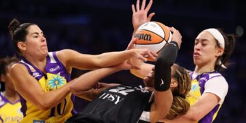 Sparks can’t keep pace with defending champion Aces in season-opening loss