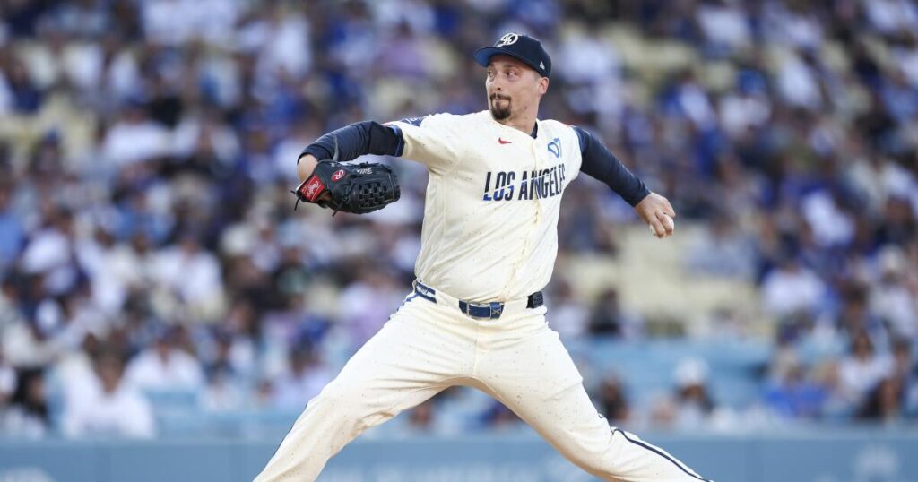 Blake Snell gets no help from the Dodgers’ offense in loss to Braves