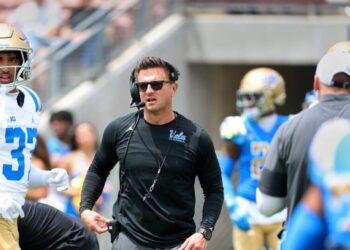 ‘We’re back, baby!’ UCLA coach Bob Chesney restores Bruins’ festive spring game experience