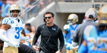 ‘We’re back, baby!’ UCLA coach Bob Chesney restores Bruins’ festive spring game experience