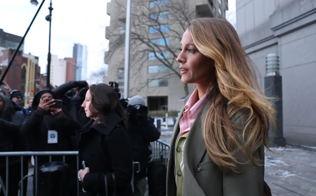 Blake Lively leaving federal court.